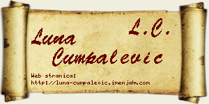 Luna Cumpalević vizit kartica